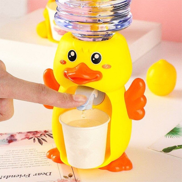 Cute Duck Water Dispenser With Disposable Glass