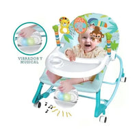 3in1 Multi-functional Baby Dining Plate Chair - Blue