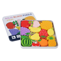 Toddlers Premium Fruit Themed Solid Puzzle