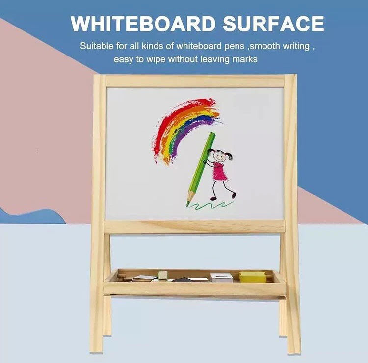 Wooden Double-Sided Small Drawing Board