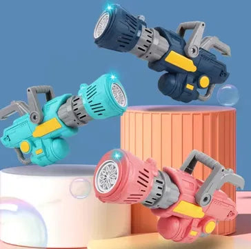 Electric Gatling Colorful Bubble Gun