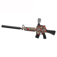 Rechargeable MP5 Gel Blaster Gun With Colorful Light Silencer