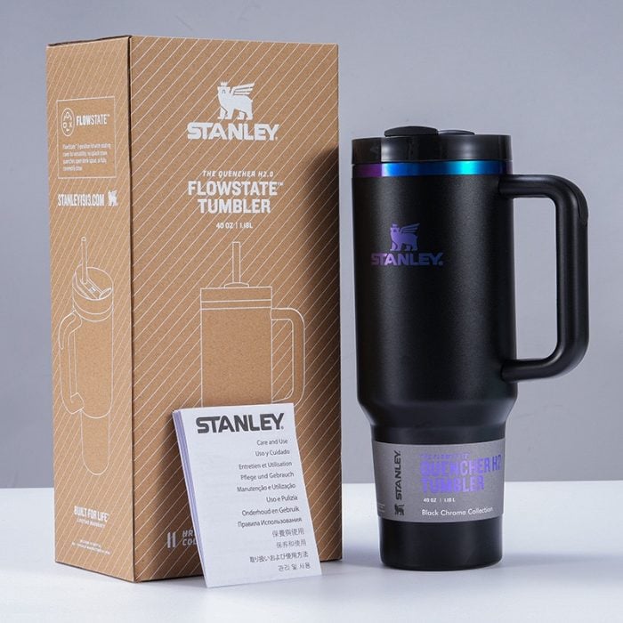 Original Stanley Insulated Tumbler With Straw - Black