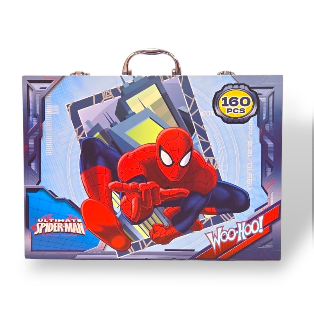 160Pcs Premium Spiderman Kids Painting Kit Briefcase