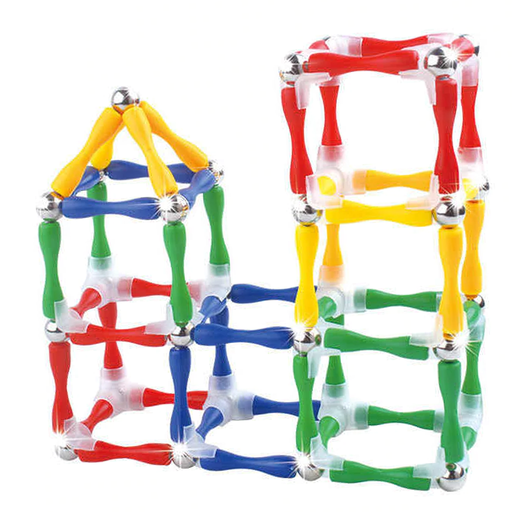 Magnetic Construction Toy - 63Pcs