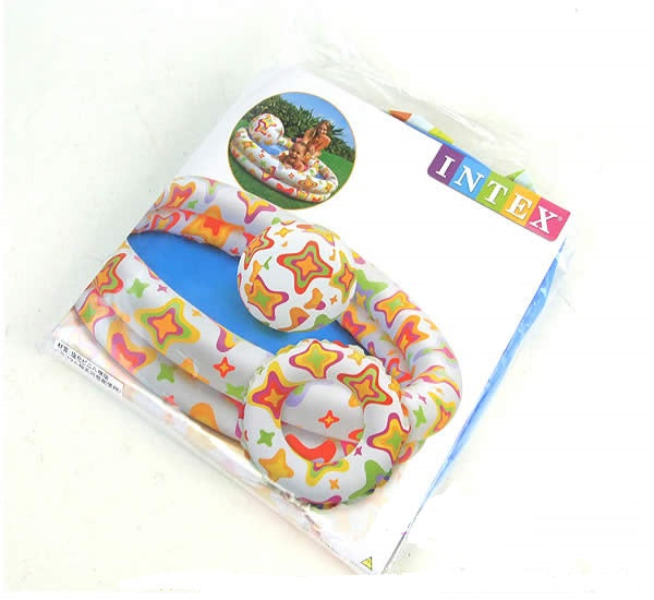 INTEX Play Box Baby Pool (48" x 10") With Ball And Tube