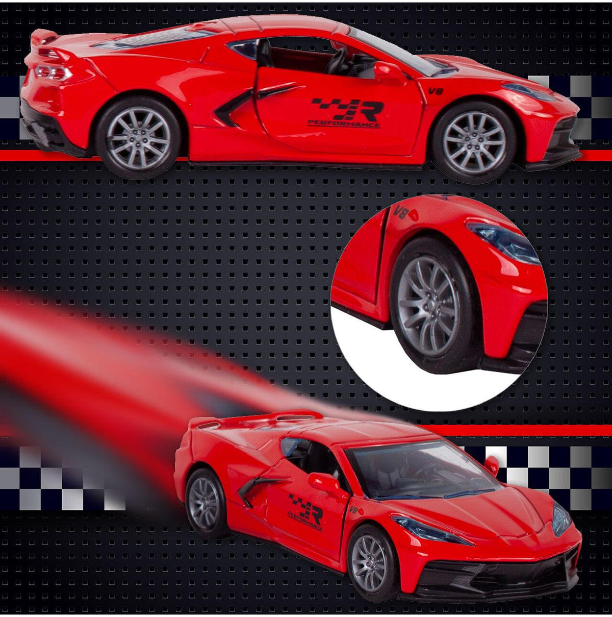 1:32 Diecast Mini Super Racing Car - 1Pc