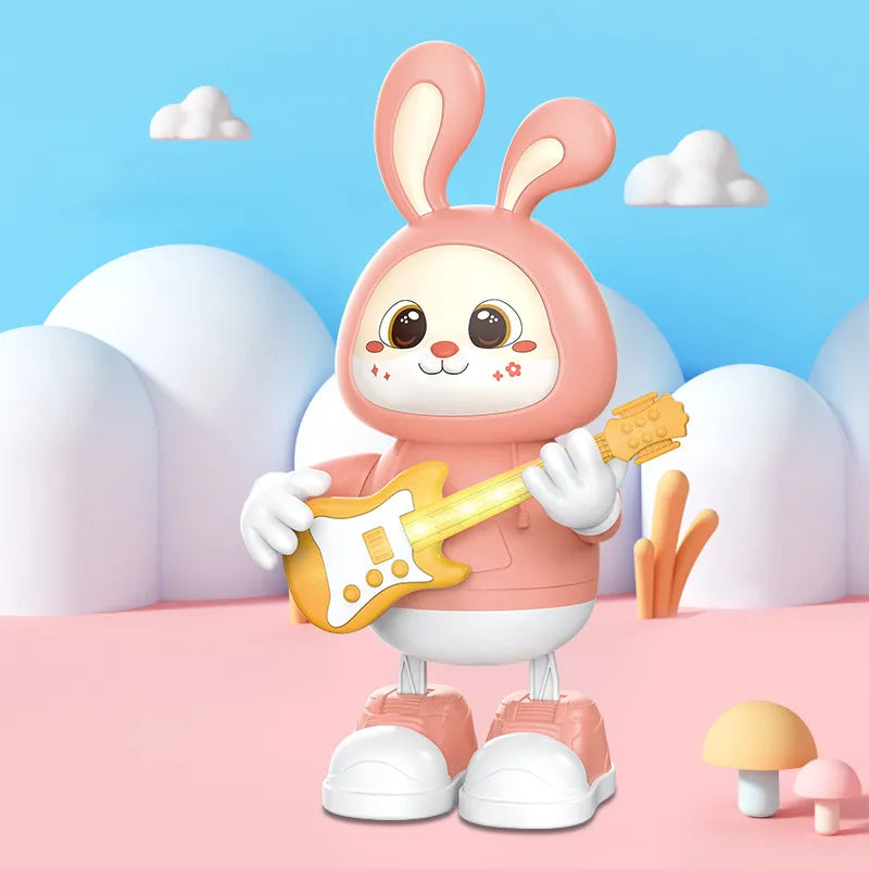 Rabbit Guitarist Cute Musician