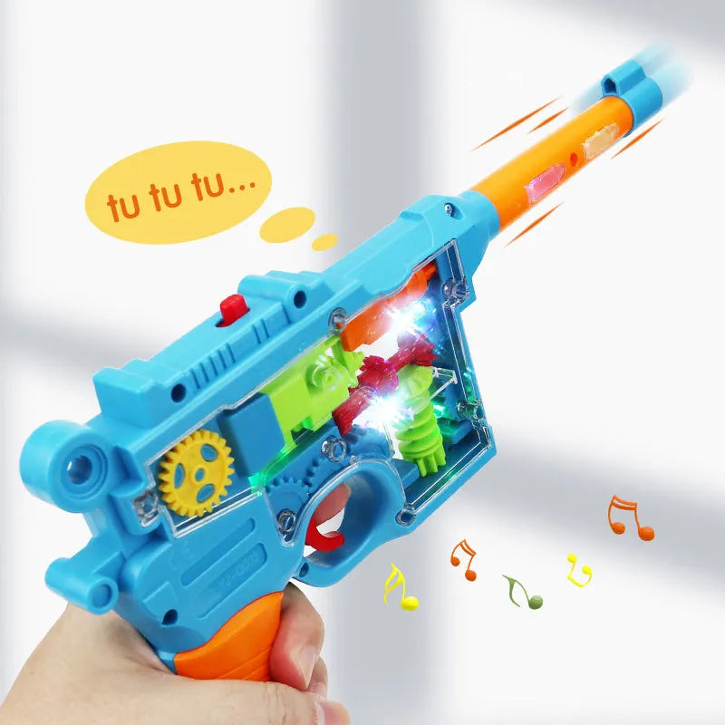 Transparent Gear Shell Electric Gun