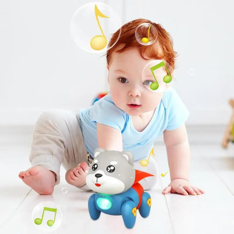 Light & Musical Electric Crawling Super Dog