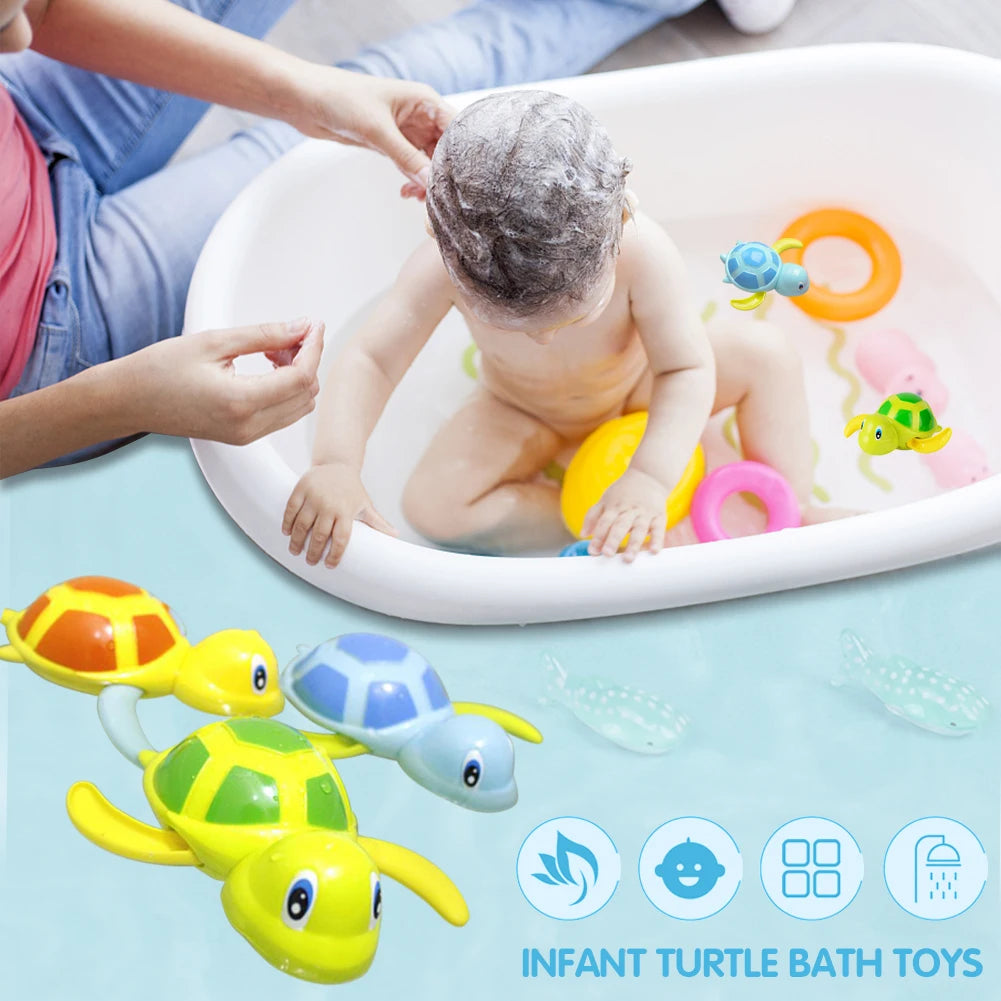 Newborn Cute Turtle Bath Toy - 1Pc