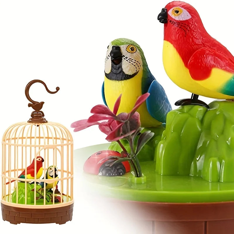 Electric Beautiful Parrot Cage With Chirping Music