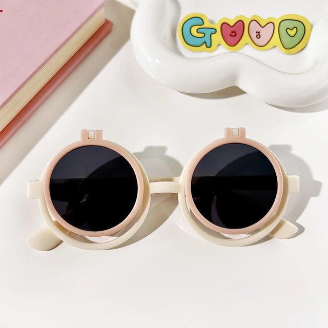 Kids Round Flip Frame Sunglasses