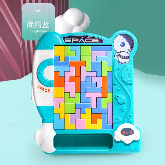 Space Titres Jigsaw Puzzle Building Blocks Game