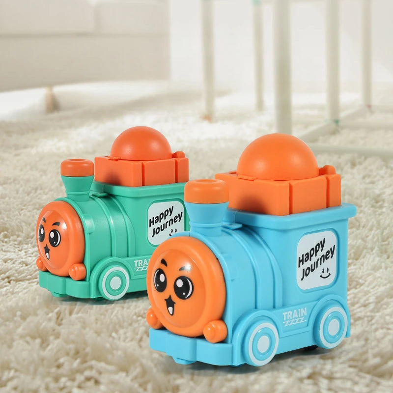 Press & Go Cartoon Mini Train - 1Pc