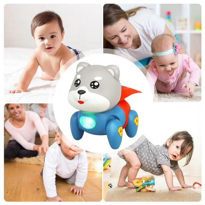 Light & Musical Electric Crawling Super Dog
