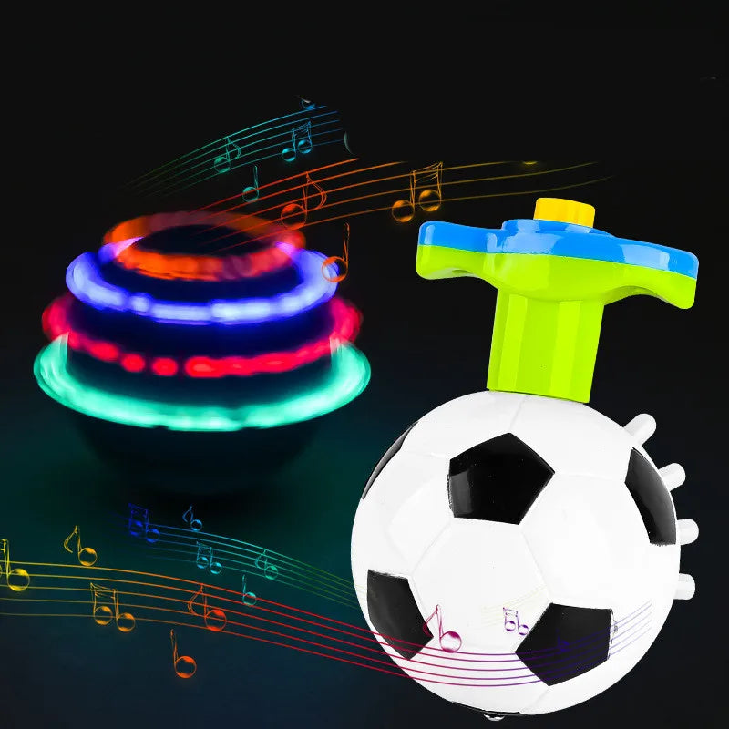 Football Flashing Spinning Top With Light & Music