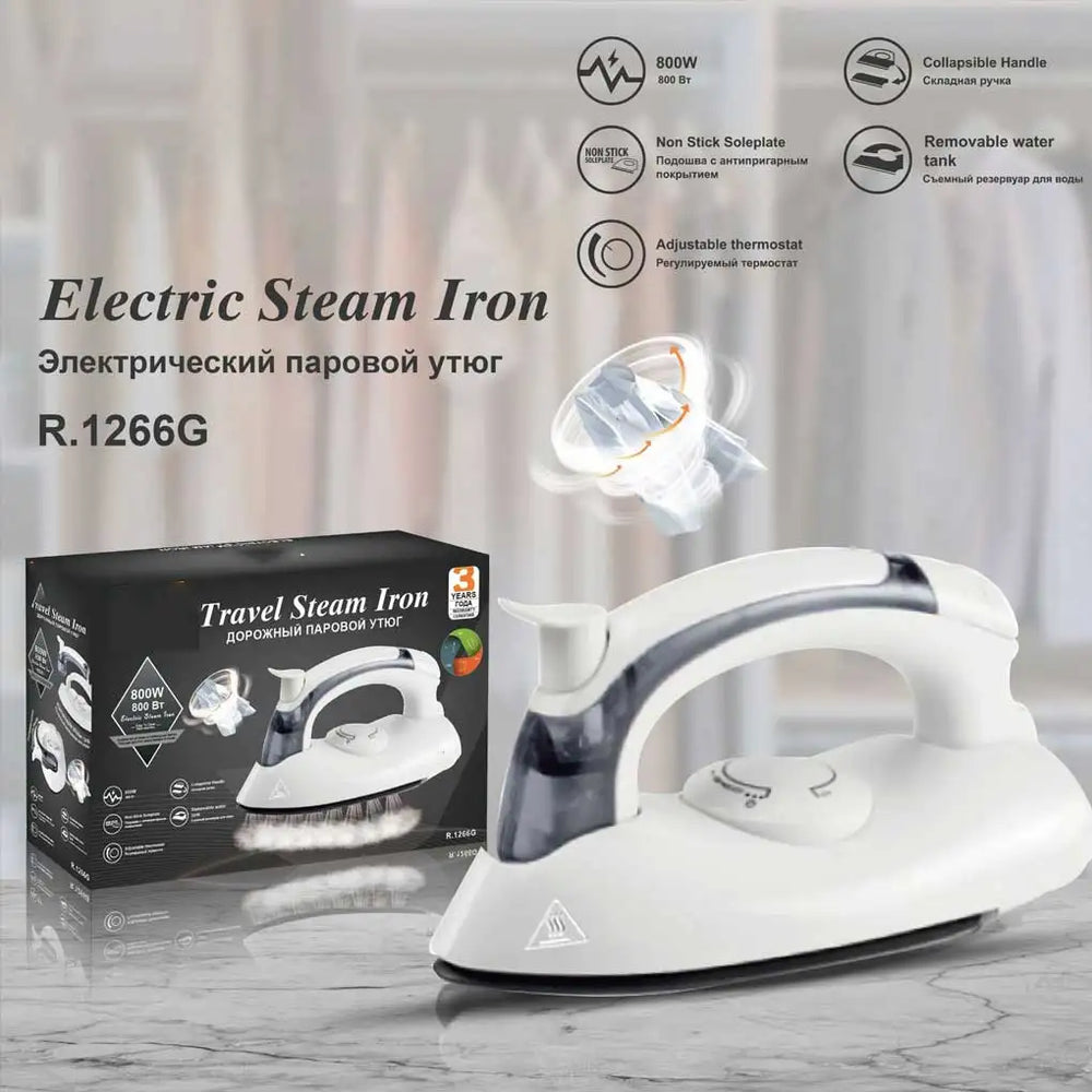 800W Foldable Travel Steam Iron