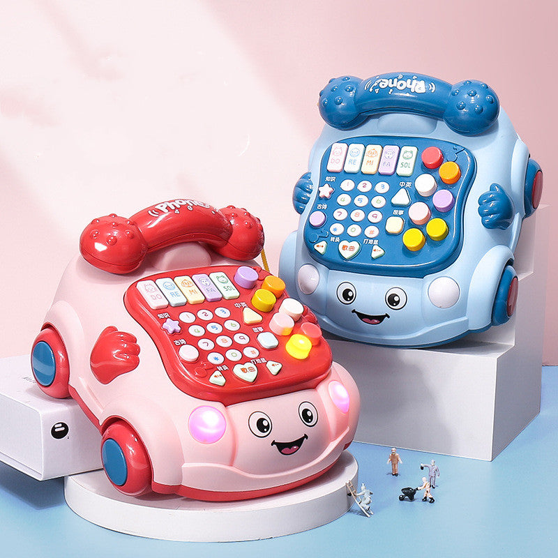 Kids Multi-functional Pull Along Musical Telephone