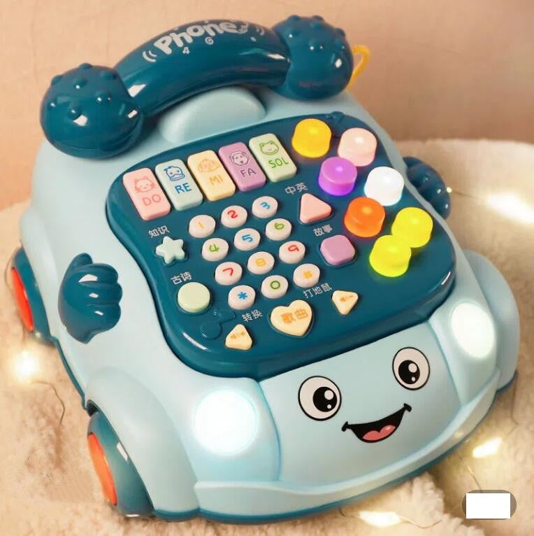 Kids Multi-functional Pull Along Musical Telephone