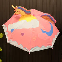 Kids 3D Unicorn Themed Umbrella