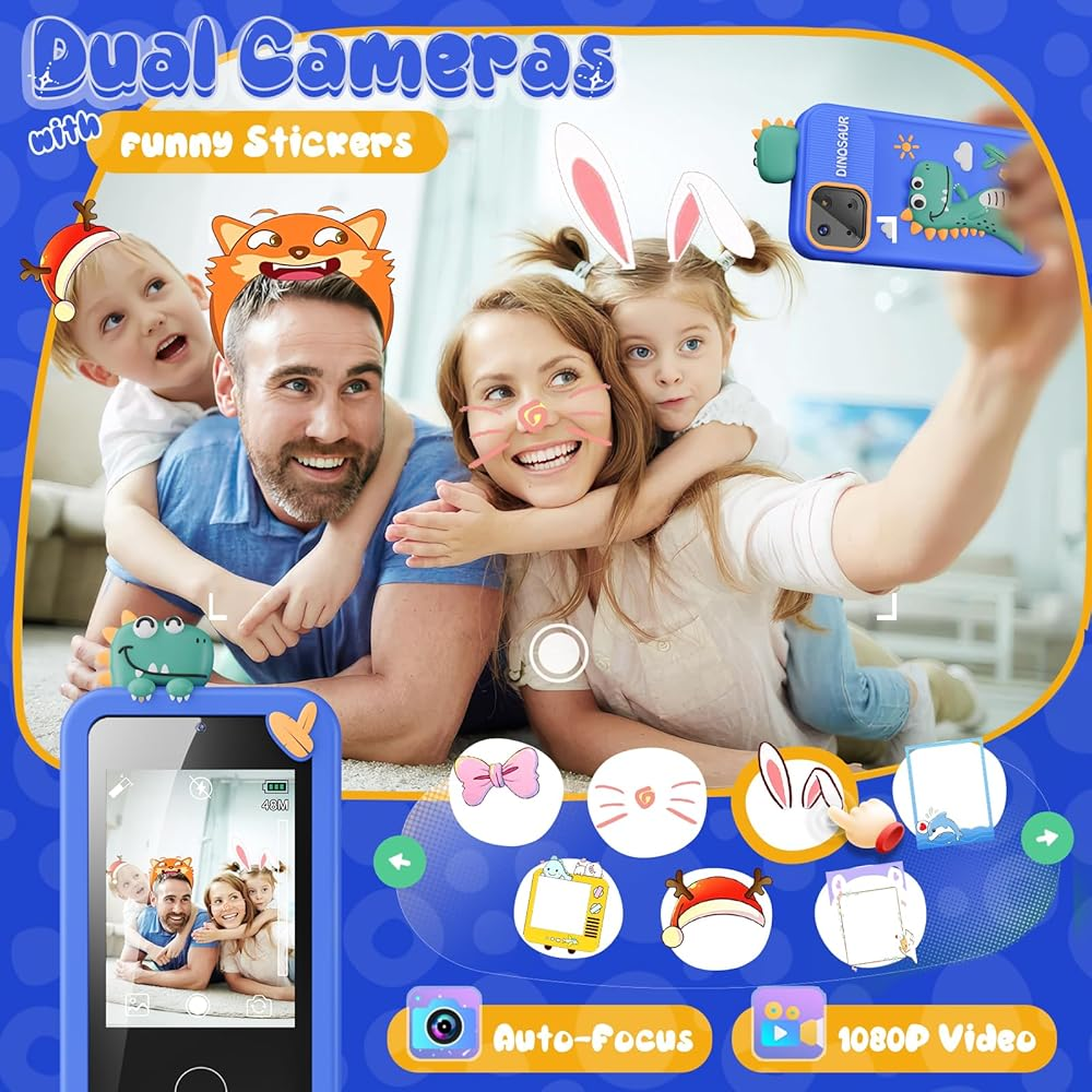 P1 Plus Kids Dinosaur Digital Touch Phone