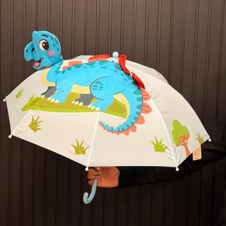Kids 3D Dinosaur Themed Umbrella