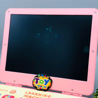 2in1 Kids Learning Laptop & LCD Writing Tablet - Pink