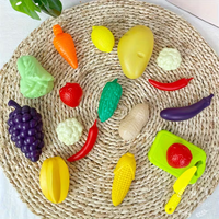 32Pcs Kids Pretend Super Market Shopping Cart