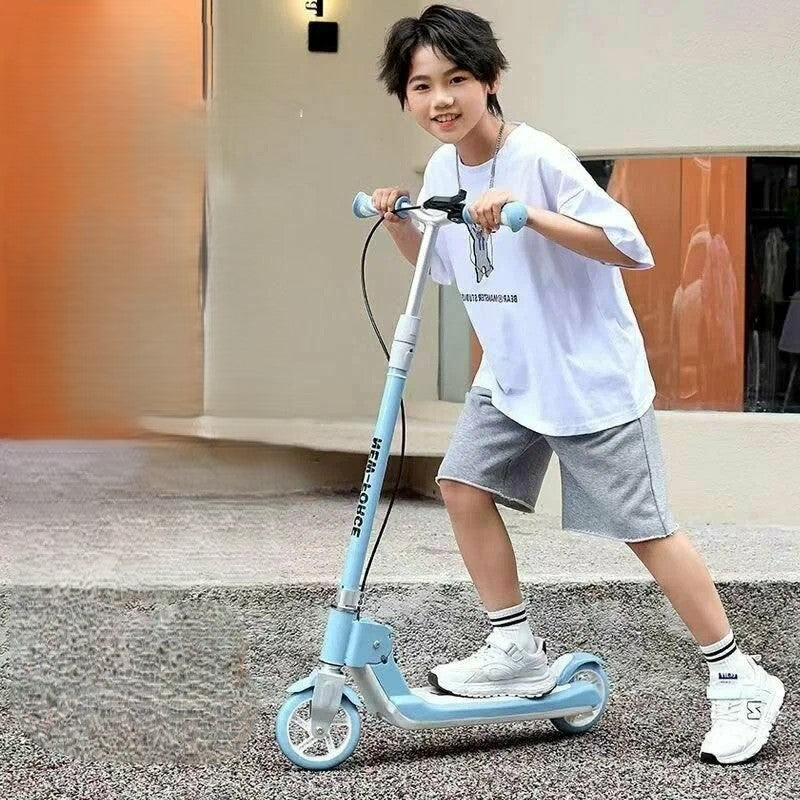 Kids Adjustable Height Two Wheel Kick Scooter - Blue