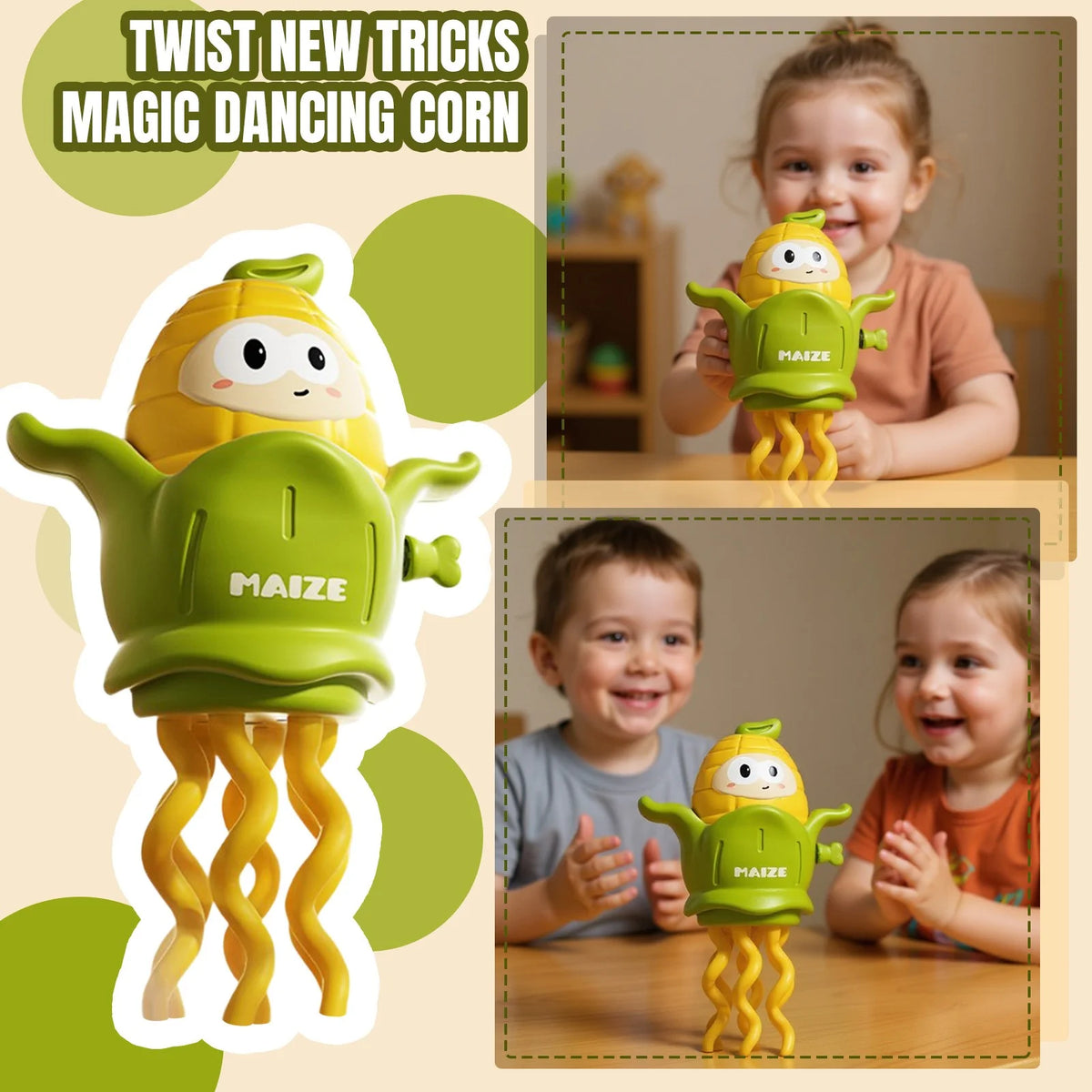 Mini Kids Wind-up Crawling Corn Toy