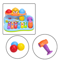 2in1 Montessori Puppy Musical Xylophone With Hammer & Balls