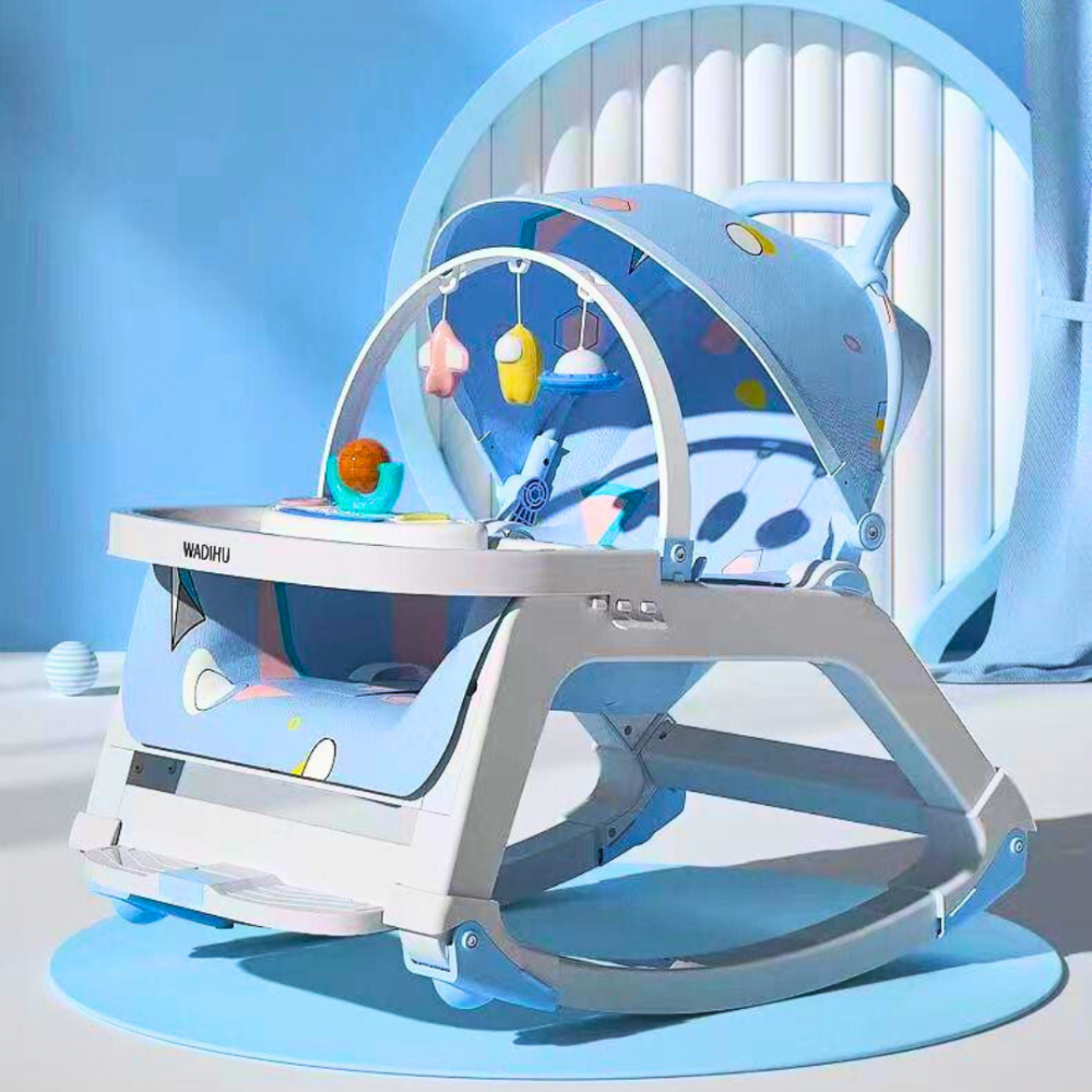 5in1 Baby Dinning Chair With Light & Music - Blue
