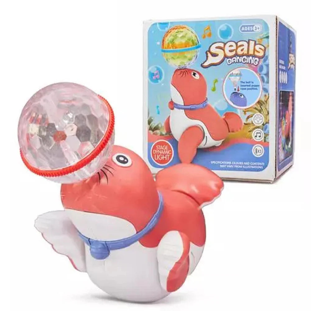 Ball Spinning Stunt Dancing & Musical Seal