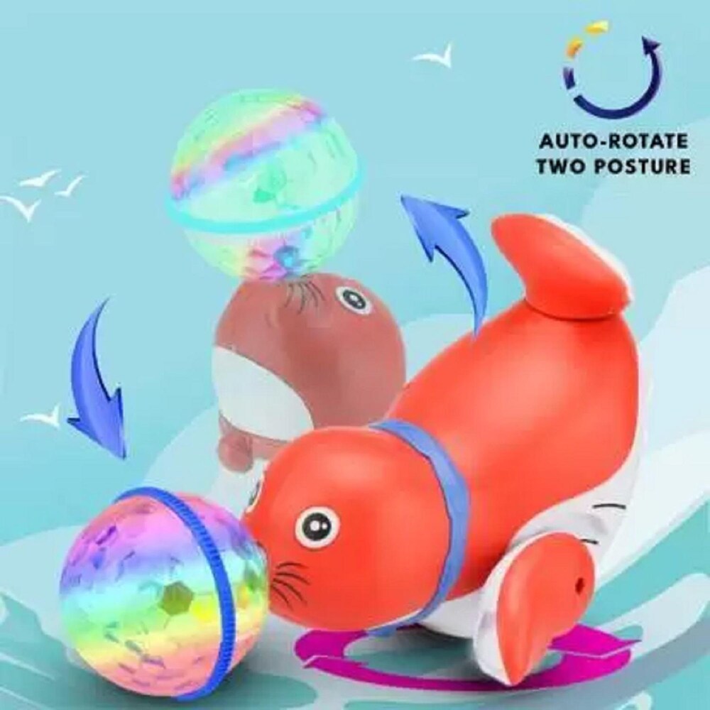 Ball Spinning Stunt Dancing & Musical Seal