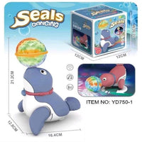 Ball Spinning Stunt Dancing & Musical Seal