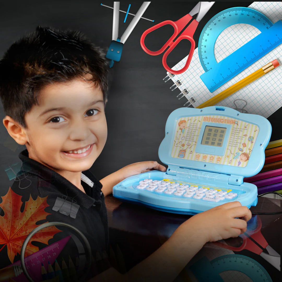 20 Activities Kids Intellectual Mouse Control Laptop - Blue