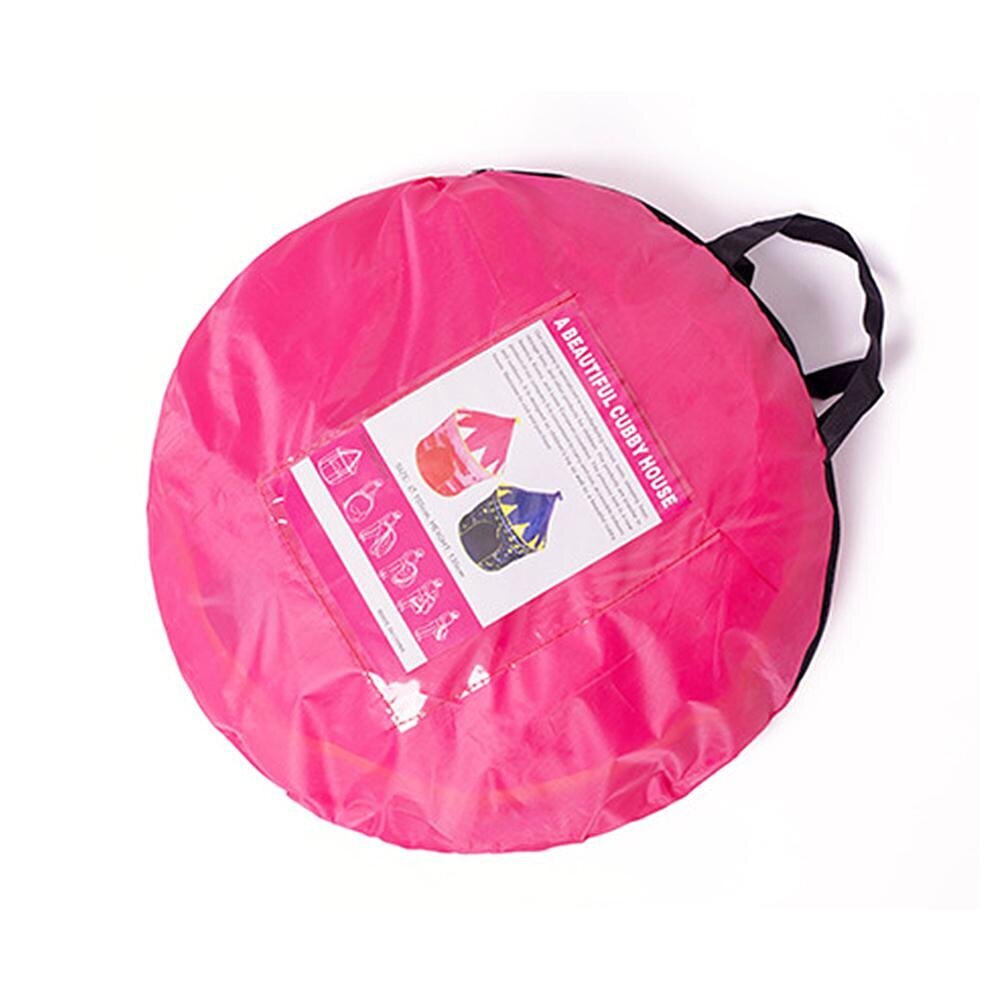 Portable Cubby Tent House For Kids - Pink
