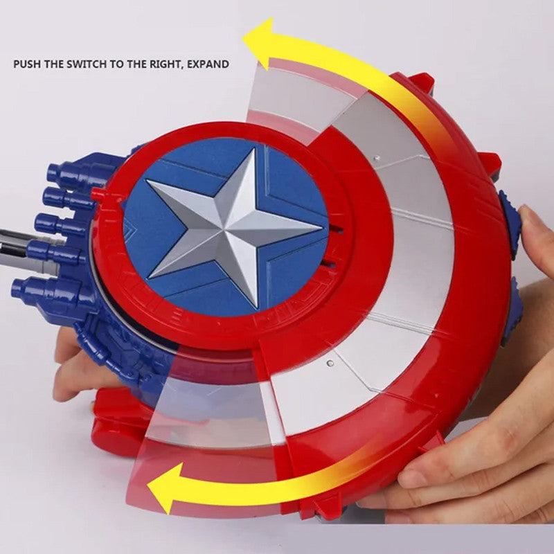 Rechargeable Captain America Double Shooting Shield
