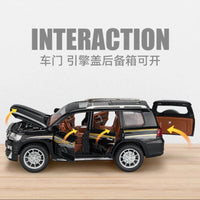 1:24 Diecast Toyota Prado Model Car With Smoke