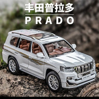1:24 Diecast Toyota Prado Model Car With Smoke