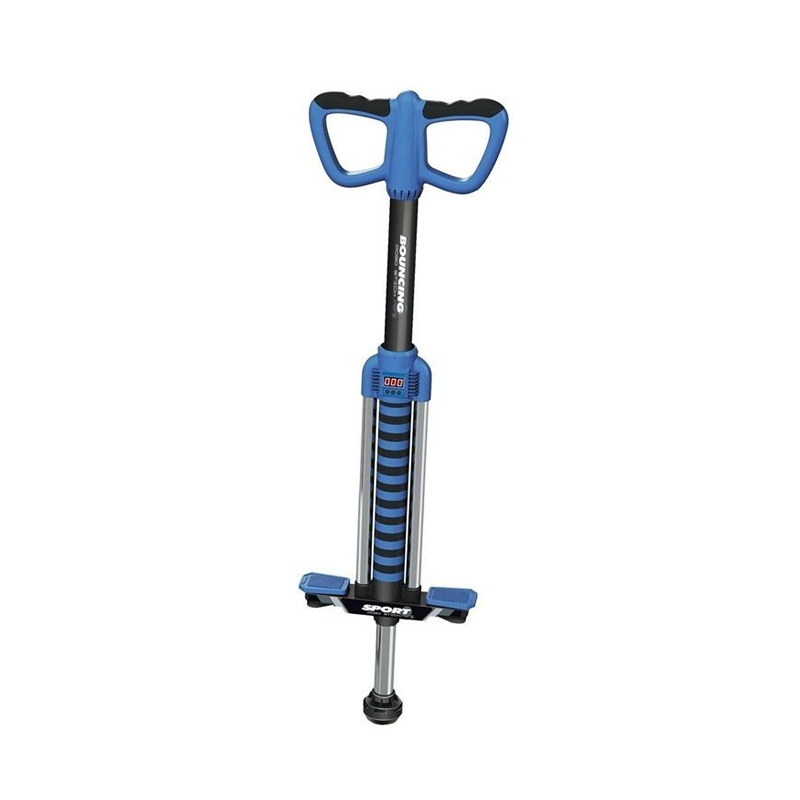 Kids Digital Display Sport Jumping Pogo Stick - Blue