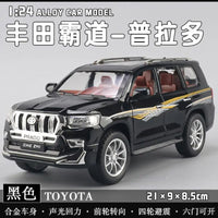 1:24 Diecast Toyota Prado Model Car With Smoke
