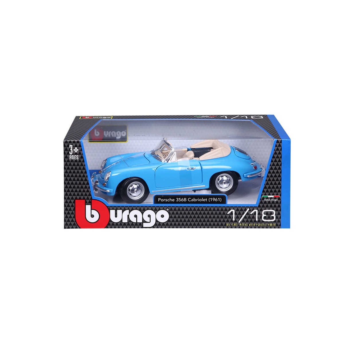 Bburago 1:18 Porsche 356B Cabriolet 1961