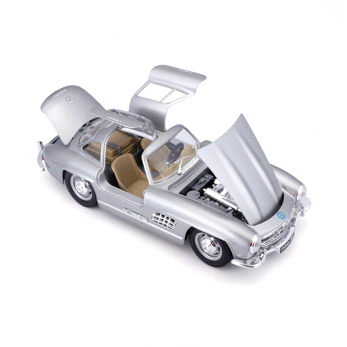 Bburago 1:24 Diecast Mercedes Benz 300SL - Silver