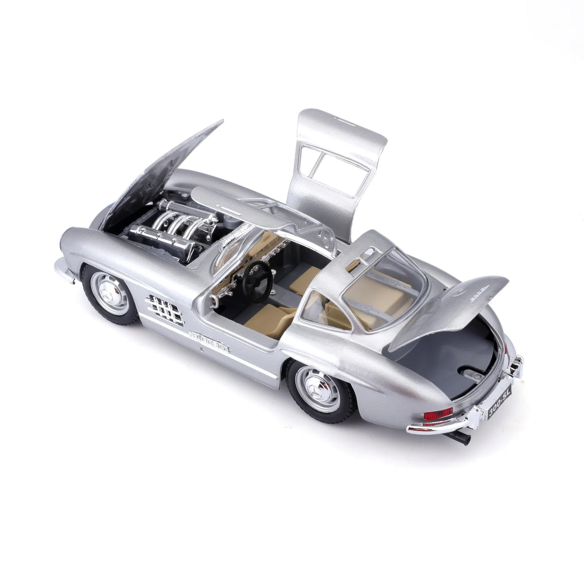 Bburago 1:24 Diecast Mercedes Benz 300SL - Silver