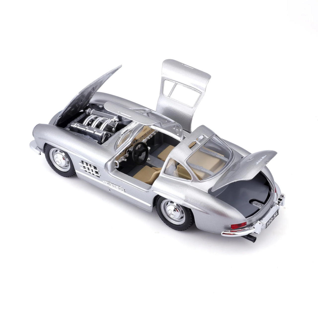 Bburago 1:24 Diecast Mercedes Benz 300SL - Silver