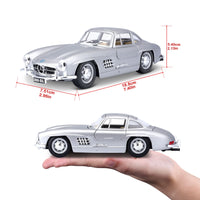 Bburago 1:24 Diecast Mercedes Benz 300SL - Silver
