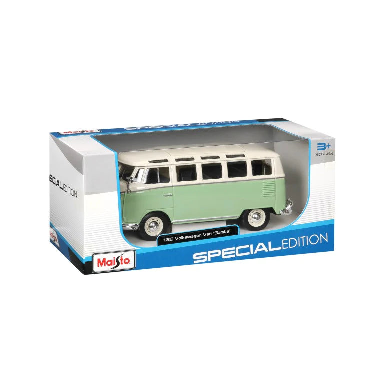 Maisto 1:25 Diecast Volkswagen Van Samba - Green