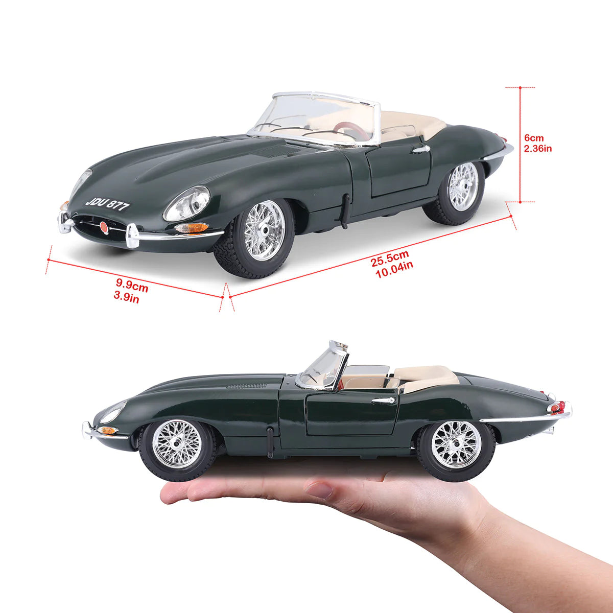 Bburago 1:18 Jaguar E-Type Cabriolet 1961